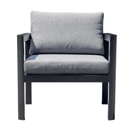 Poltrona Coffee Set Marsiglia In Alluminio - Antracite