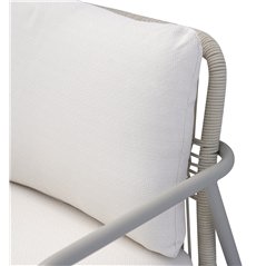 Set Montpellier In Alluminio - Corda Beige - Creta