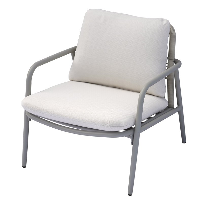 Greenwood Montpellier Aluminum Set - Beige Rope - Crete