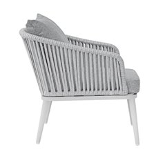 Set Alicante In Alluminio - Corda Grigia - Bianco