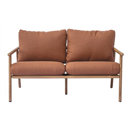 Ensemble en aluminium Cartagena - Effet bois Greenwood