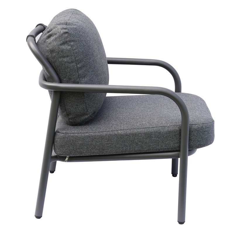 Greenwood Almeria Aluminum Lounge Set - Anthracite