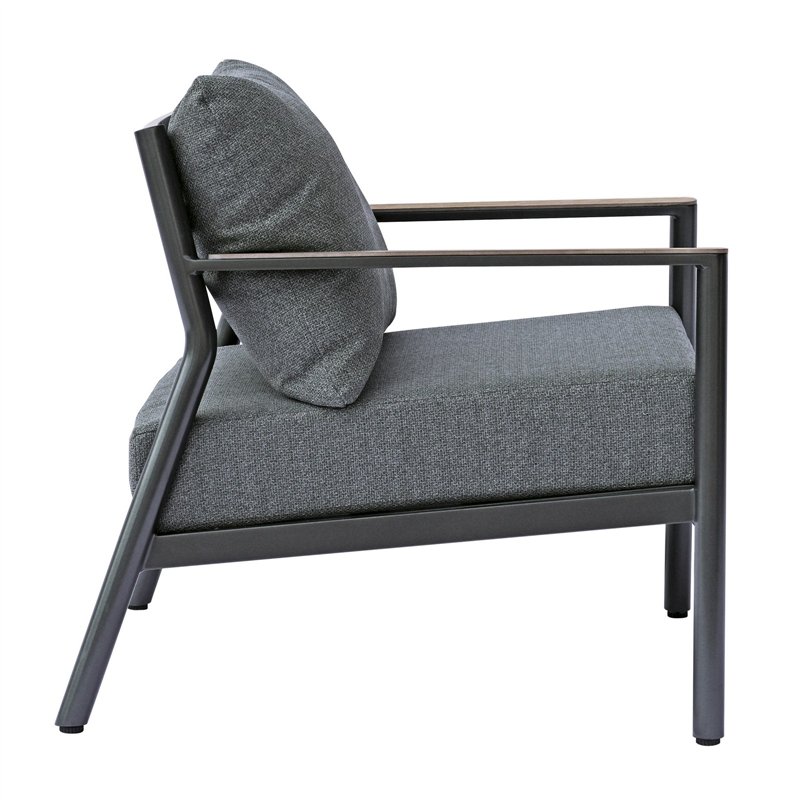 Greenwood Cadiz Aluminum Lounge Set - Anthracite
