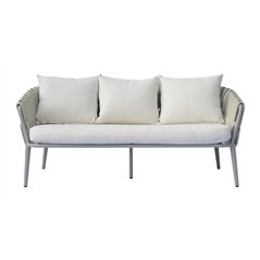 Set Marbella In Alluminio - Corda Beige - Creta