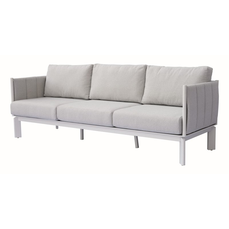 Greenwood Cannes Aluminum Lounge Set - White