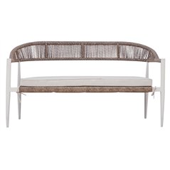 Ensemble Milano en aluminium - Paille tressée - Blanc Greenwood