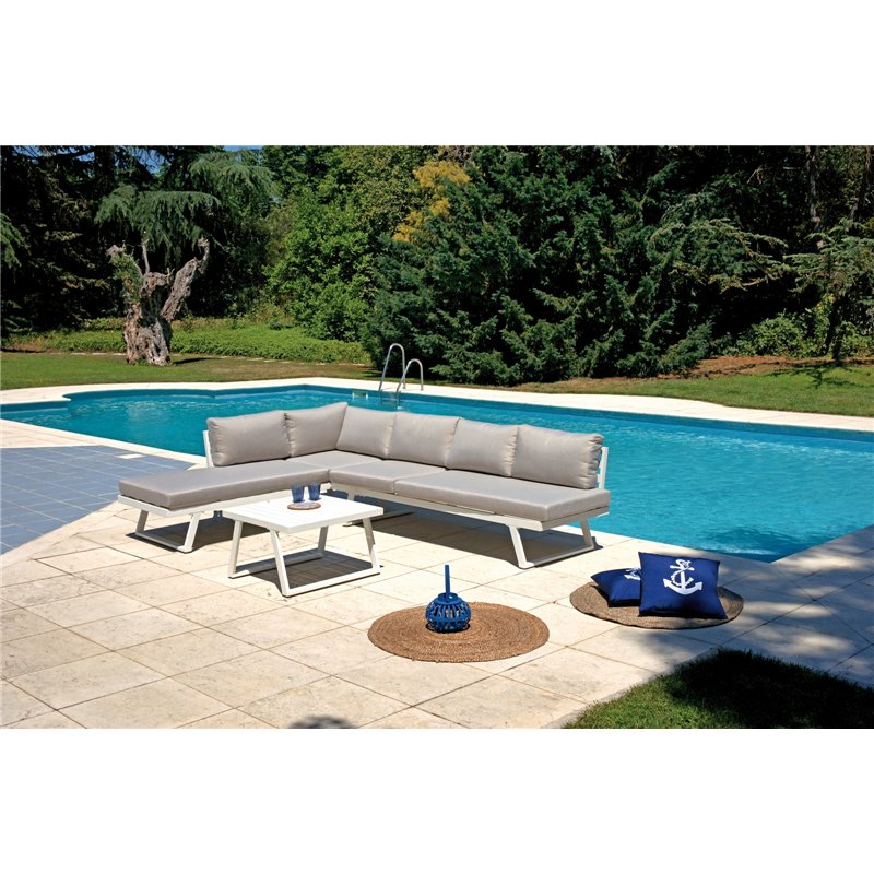 Ensemble d'angle Tunisi - Blanc Greenwood