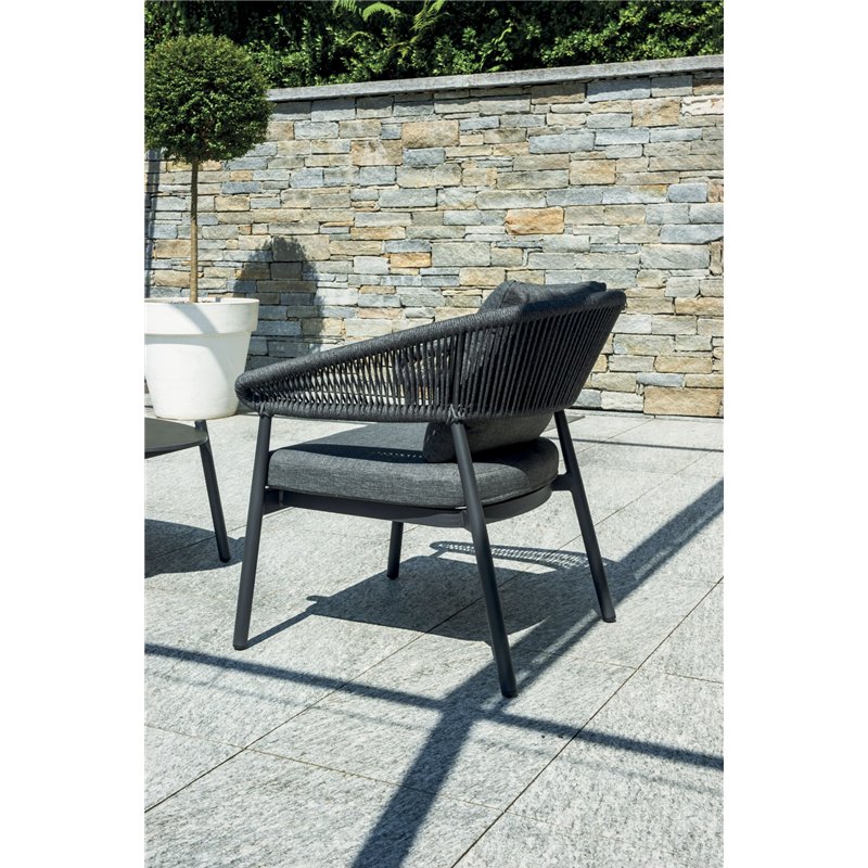 Ensemble Cap-Ferrat en aluminium - Corde anthracite - Anthracite Greenwood