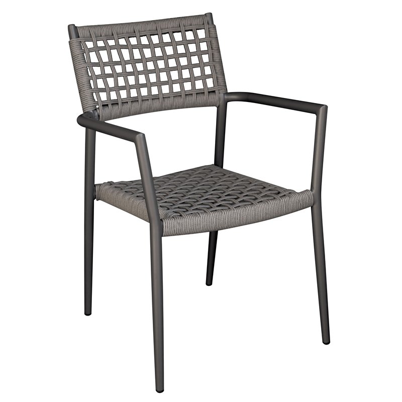 Greenwood Padova Aluminum Garden Chair - Anthracite Wicker - Anthracite
