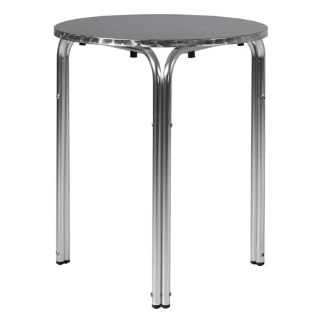 Tavolo In Alluminio E Acciaio Ø60 cm