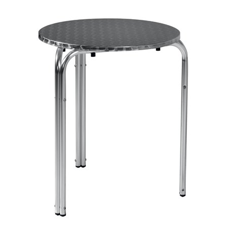 Table de jardin en aluminium et acier Ø60 cm Greenwood