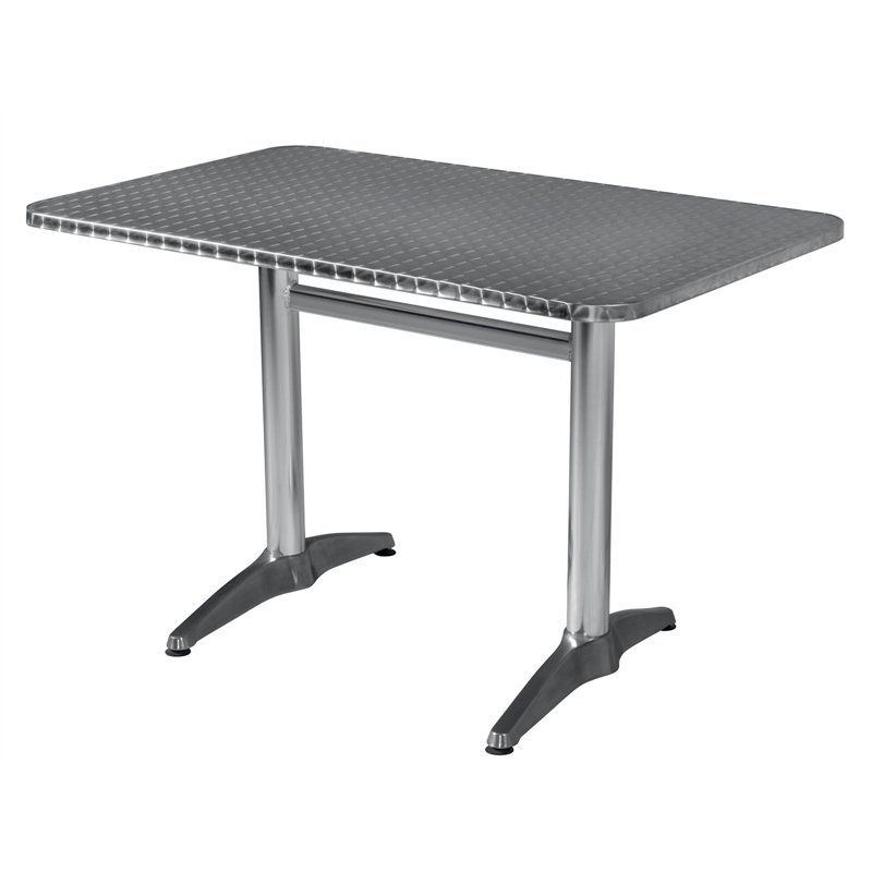 Table de jardin en aluminium et acier 70x110 cm Greenwood