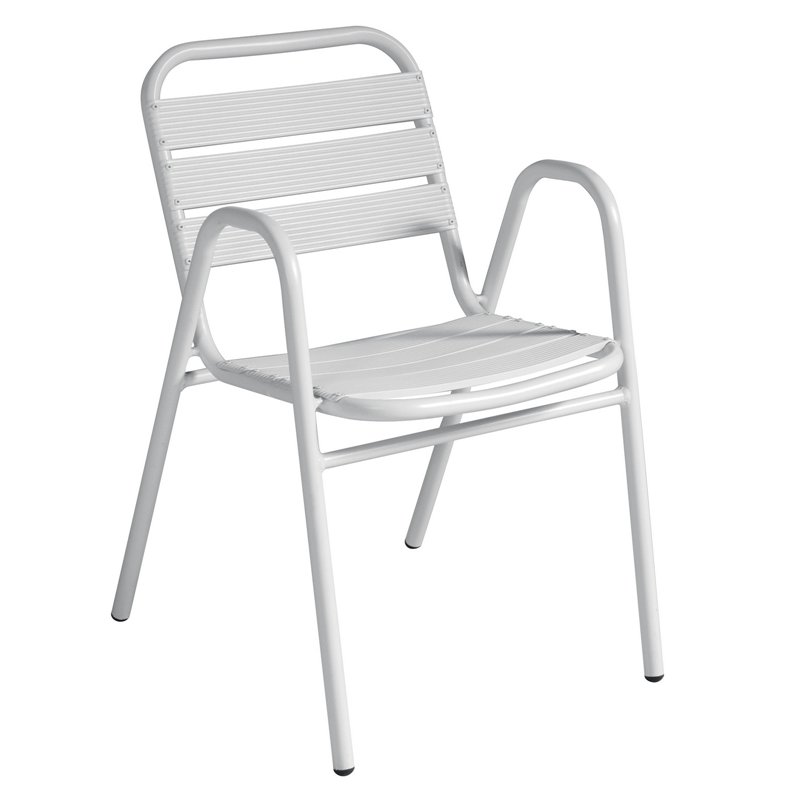 Greenwood Calipso Aluminum Chair - White