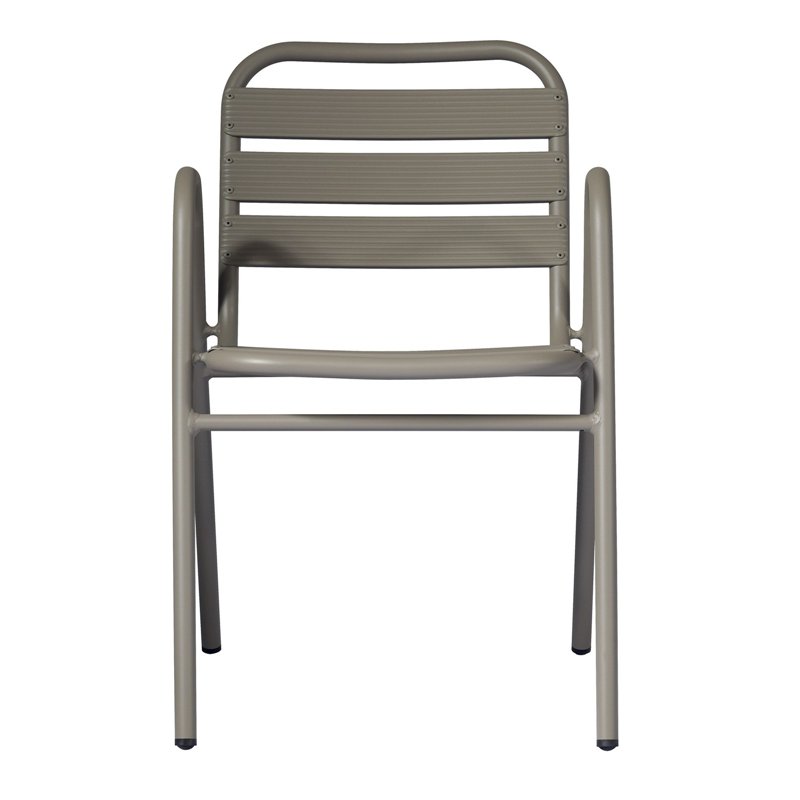 Chaise de jardin Calipso en aluminium - Gris tourterelle Greenwood