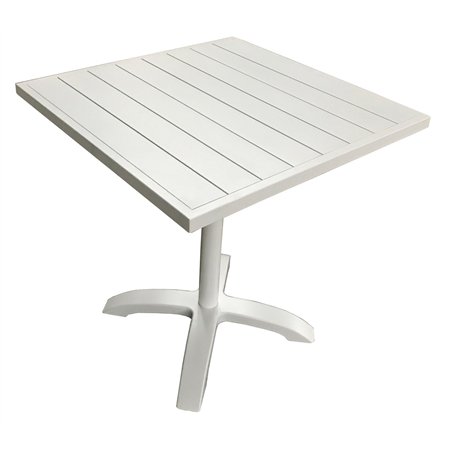 Greenwood Calipso Aluminum Table 70x70 cm - White