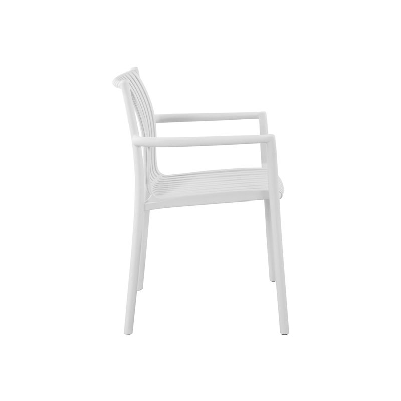 Chaise de jardin Siena en polypropylène renforcé de fibres de verre - Blanche Greenwood