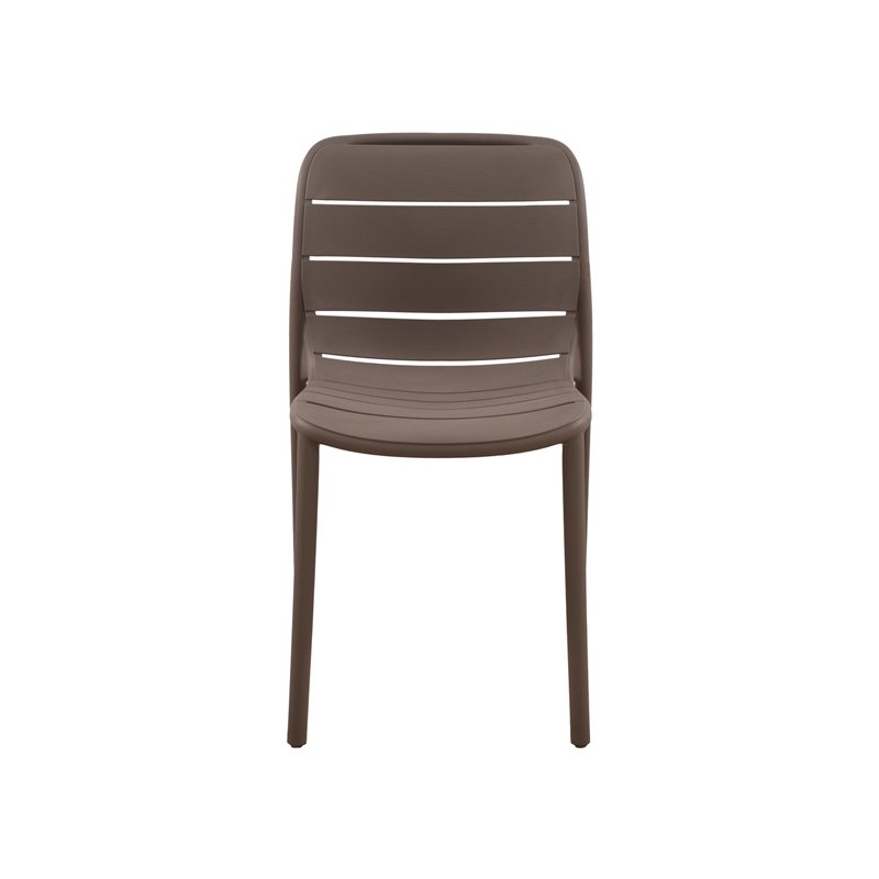 Chaise de jardin Pisa en polypropylène renforcé de fibres de verre - Gris tourterelle Greenwood