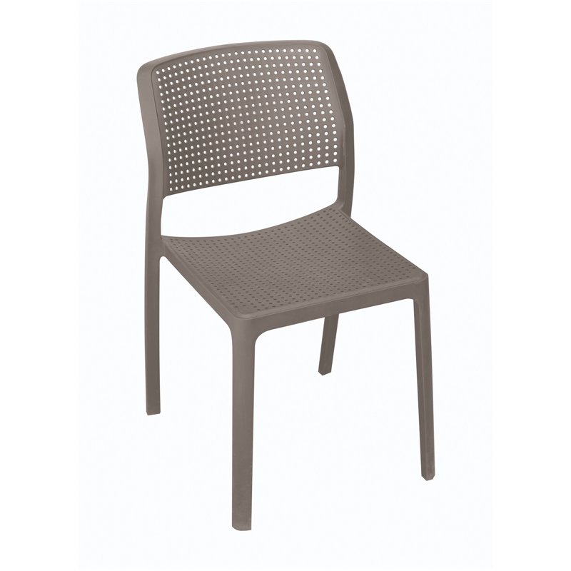 Greenwood Ravenna Garden Chair in Polypropylene with Fiberglass - Dove Gray Greenwood Ravenna Garden Chair in Polypropylene with Fiberglass - Dove Gray
