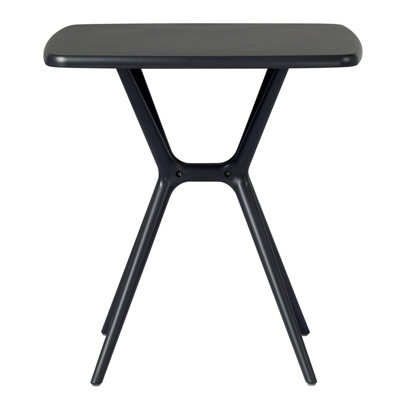 Table de jardin Messina en polypropylène renforcé de fibres de verre 70x70 cm - Anthracite Greenwood