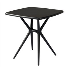 Table de jardin Messina en polypropylène renforcé de fibres de verre 70x70 cm - Anthracite Greenwood