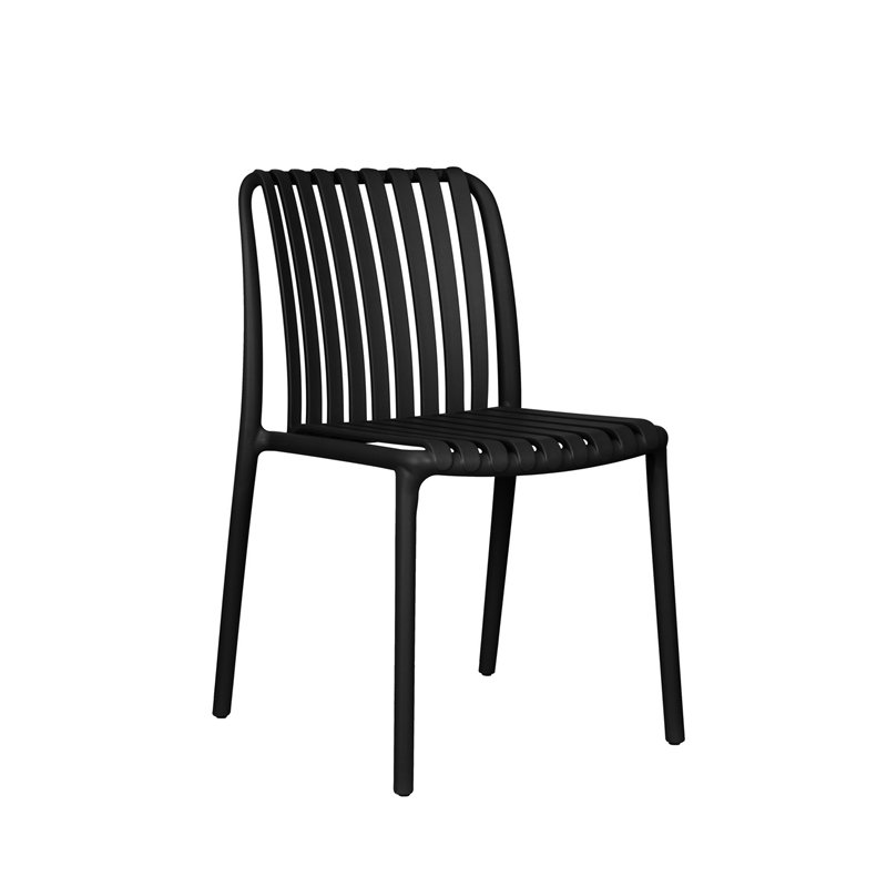 Chaise de jardin Como en polypropylène renforcé de fibres de verre - Anthracite Greenwood