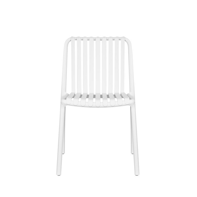 Chaise de jardin Como en polypropylène renforcé de fibres de verre - Blanche Greenwood