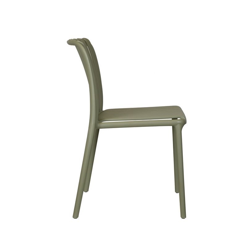 Chaise de jardin Como en polypropylène renforcé de fibres de verre - Verte Greenwood