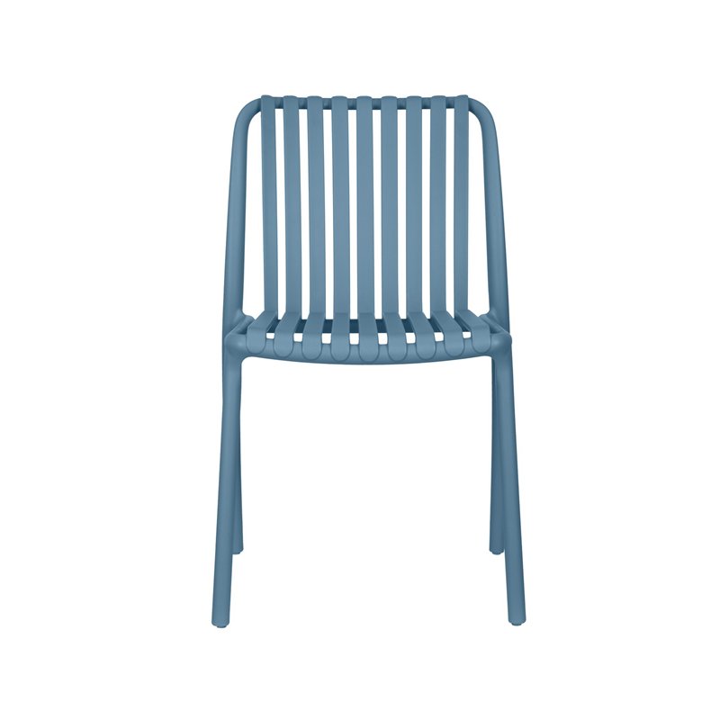Chaise de jardin Como en polypropylène renforcé de fibres de verre - Bleue Greenwood