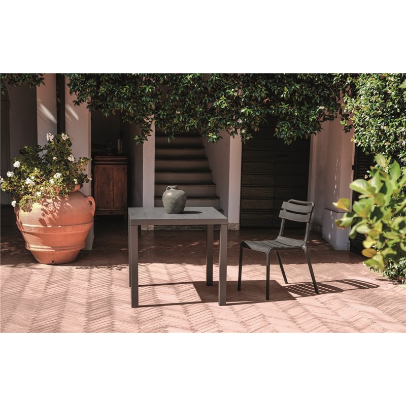 Chaise de jardin Monza en polypropylène renforcé de fibres de verre - Anthracite Greenwood