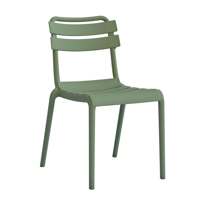 Greenwood Monza Chair in Polypropylene with Fiberglass - Green