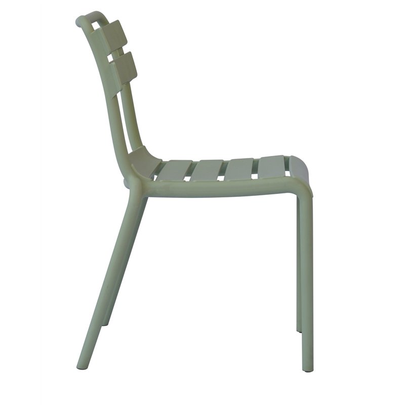 Greenwood Monza Garden Chair in Polypropylene with Fiberglass - Green