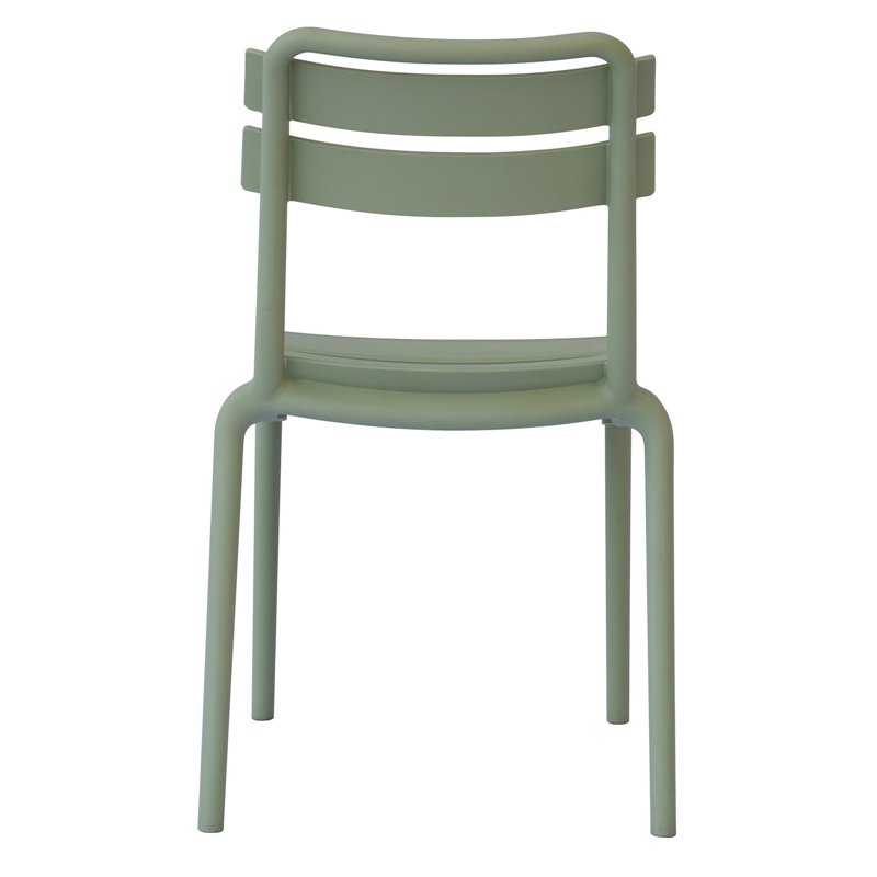 Chaise de jardin Monza en polypropylène renforcé de fibres de verre - Verte Greenwood