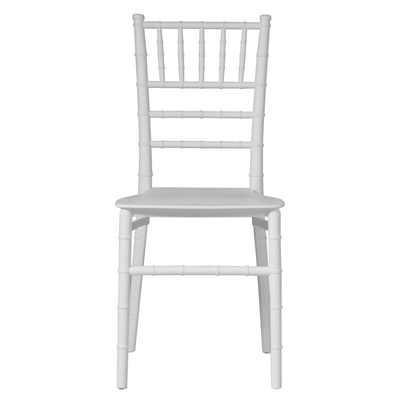 Chaise de jardin Chiavarina en polypropylène renforcé de fibres de verre - Blanche - Empilable Greenwood Chaise de jardin Chiavarina en polypropylène renforcé de fibres de verre - Blanche - Empilable Greenwood