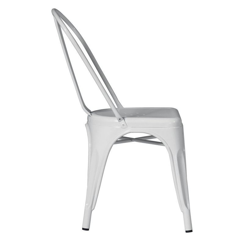 Chaise de jardin en tôle - Ivoire - Empilable Greenwood