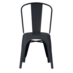 Sedia In Lamiera - Piombo - Impilabile