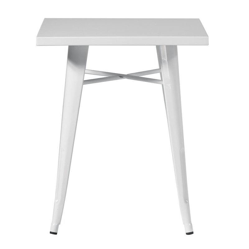 Table de jardin en tôle 60 x 60 cm - Ivoire Greenwood