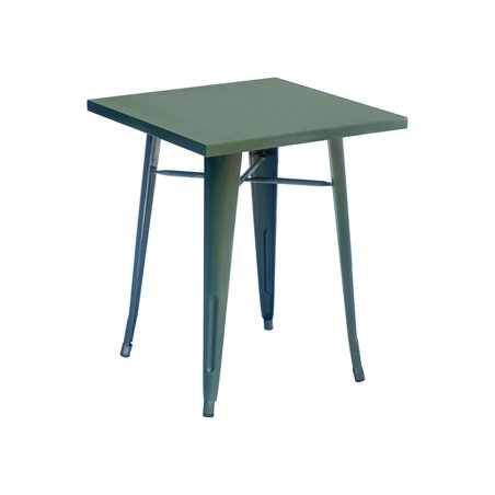 Tavolo In Lamiera 60x60 cm - Verde Militare