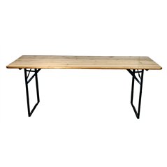 Tavolo Birreria In Legno 220x80 cm