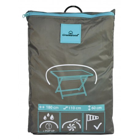 Greenwood Garden Table Protective Cover 180x110 - Waterproof Polyester