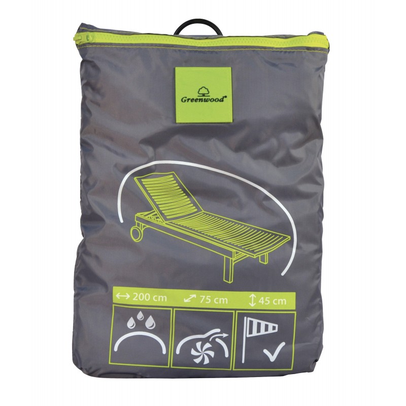 Housse de protection pour Transat 200x75 cm - Polyester imperméable Greenwood