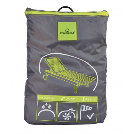 Housse de protection pour Transat 200x75 cm - Polyester imperméable Greenwood