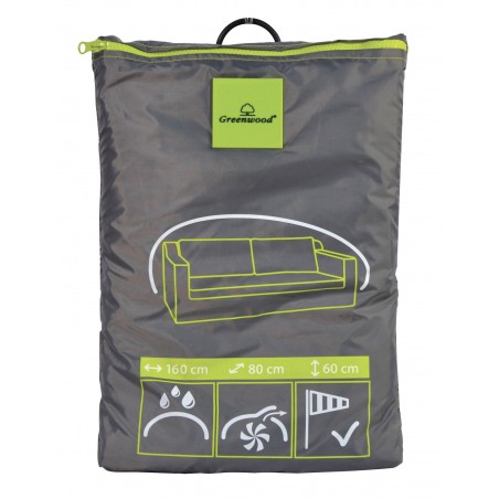 Housse de protection pour canapé deux places 160x80 cm - Polyester imperméable Greenwood