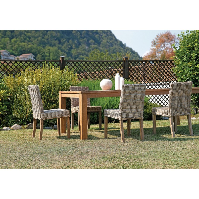 Table de jardin Jakarta en teck recyclé 200x100 cm Greenwood Table de jardin Jakarta en teck recyclé 200x100 cm Greenwood