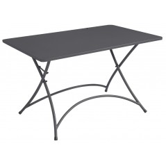 Greenwood Orta Iron Garden Table 120x70 - Anthracite - Folding