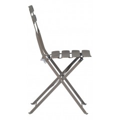 Greenwood Folding Iron Bistro Chair - Dove Gray