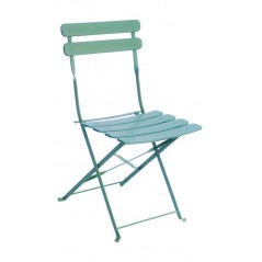 Greenwood Iron Bistro Garden Chair - Green - Folding