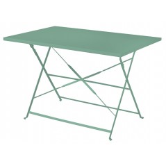 Table de jardin de bistro en fer 110 x 70 cm - Verte - Pliable Greenwood