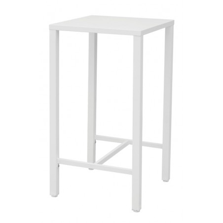 Greenwood Iseo High Steel Table 70x70 cm - White