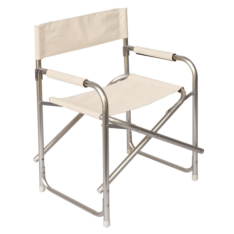 Greenwood Aluminum Directors Garden Chair - Ivory - Folding Greenwood Aluminum Directors Garden Chair - Ivory - Folding