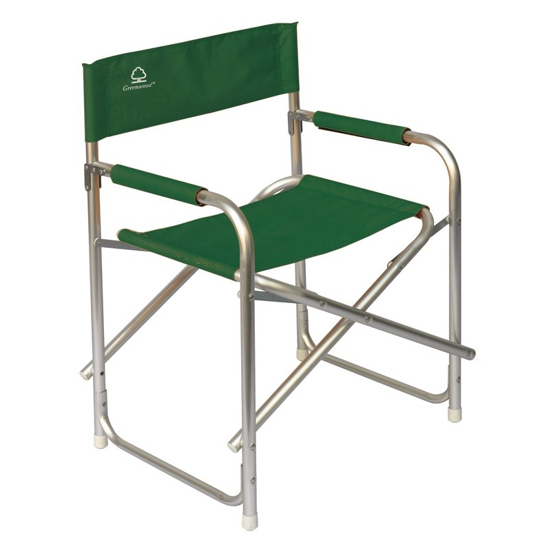 Greenwood Aluminum Directors Garden Chair - Green - Folding Greenwood Aluminum Directors Garden Chair - Green - Folding